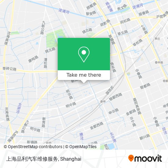 上海品利汽车维修服务 map