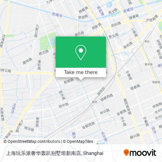 上海玩乐派奢华轰趴别墅馆新南店 map