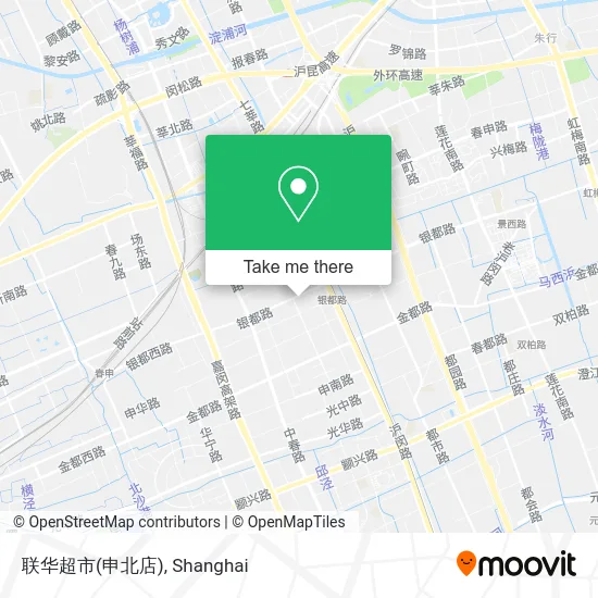 联华超市(申北店) map