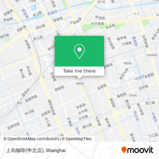 上岛咖啡(申北店) map