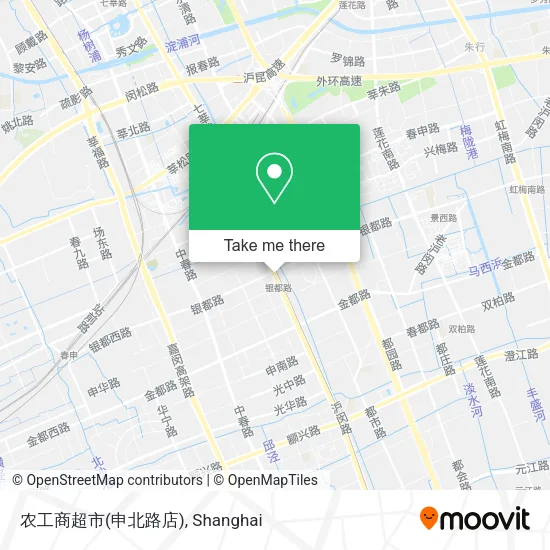 农工商超市(申北路店) map