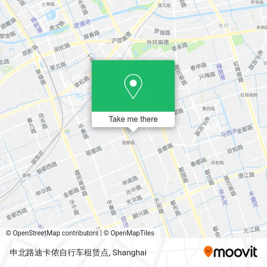 申北路迪卡侬自行车租赁点 map