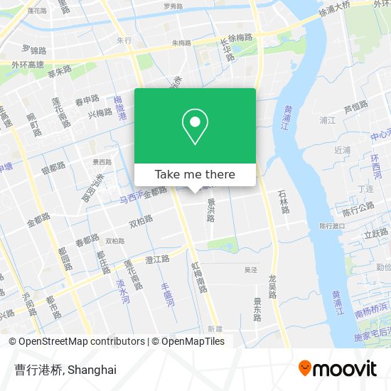 曹行港桥 map