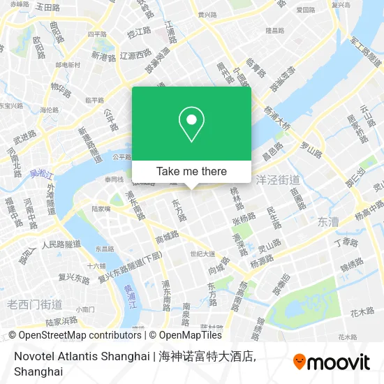 Novotel Atlantis Shanghai | 海神诺富特大酒店 map