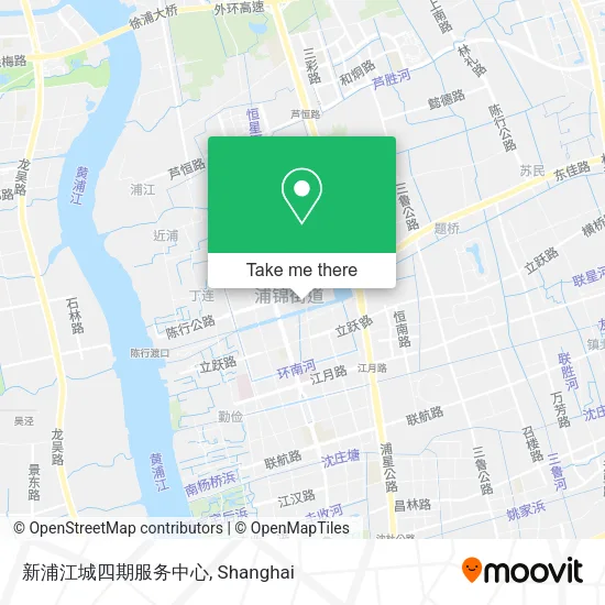 新浦江城四期服务中心 map