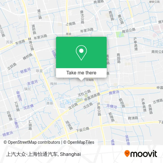 上汽大众-上海怡通汽车 map