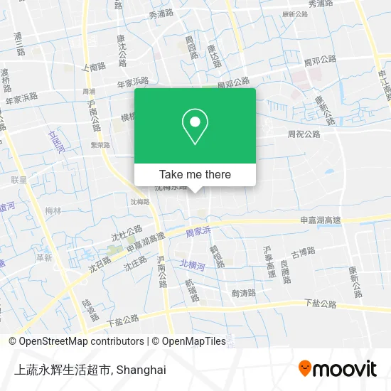 上蔬永辉生活超市 map