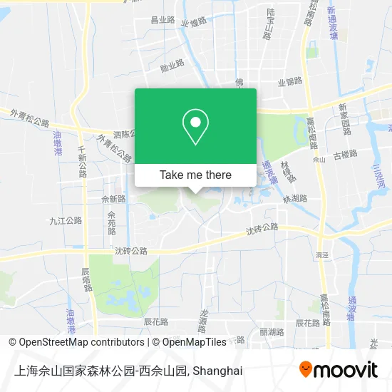 上海佘山国家森林公园-西佘山园 map