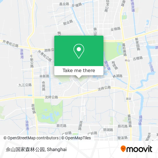 佘山国家森林公园 map