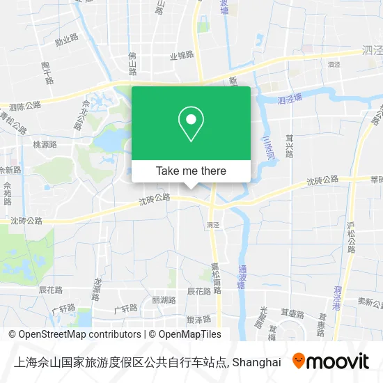 上海佘山国家旅游度假区公共自行车站点 map