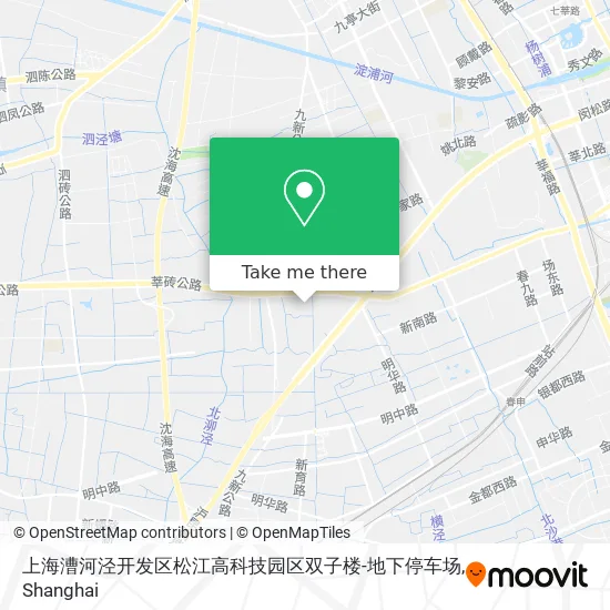 上海漕河泾开发区松江高科技园区双子楼-地下停车场 map