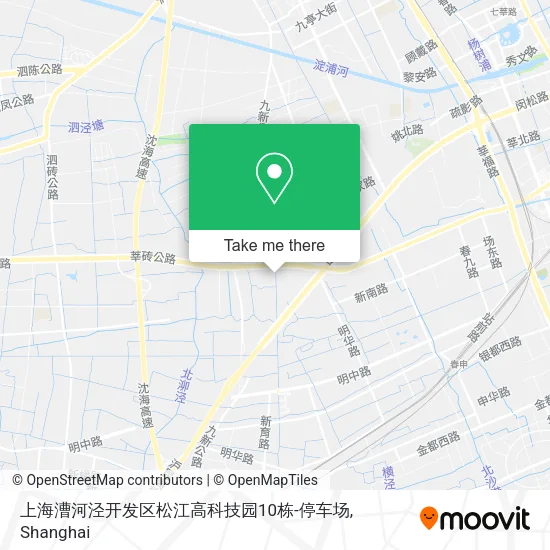 上海漕河泾开发区松江高科技园10栋-停车场 map