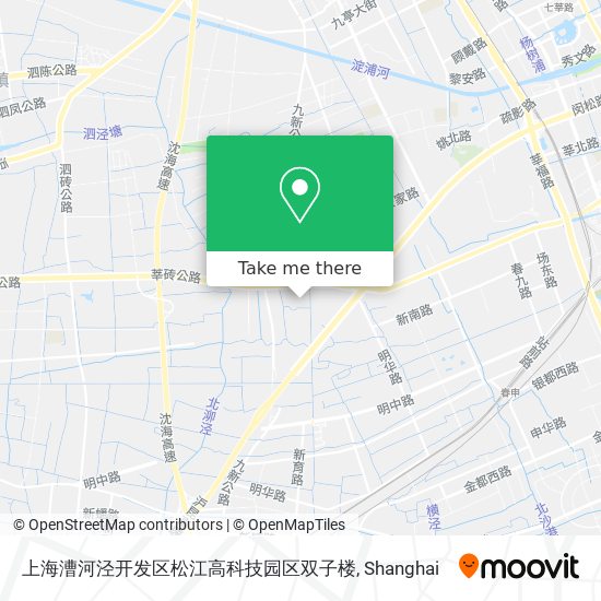 上海漕河泾开发区松江高科技园区双子楼 map