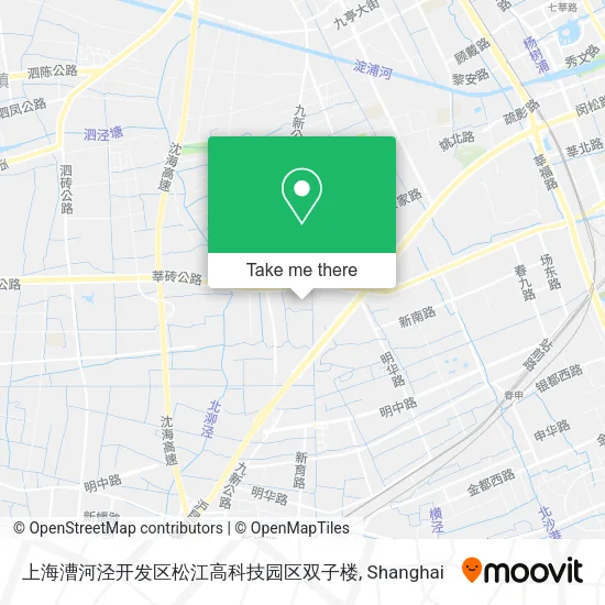 上海漕河泾开发区松江高科技园区双子楼 map