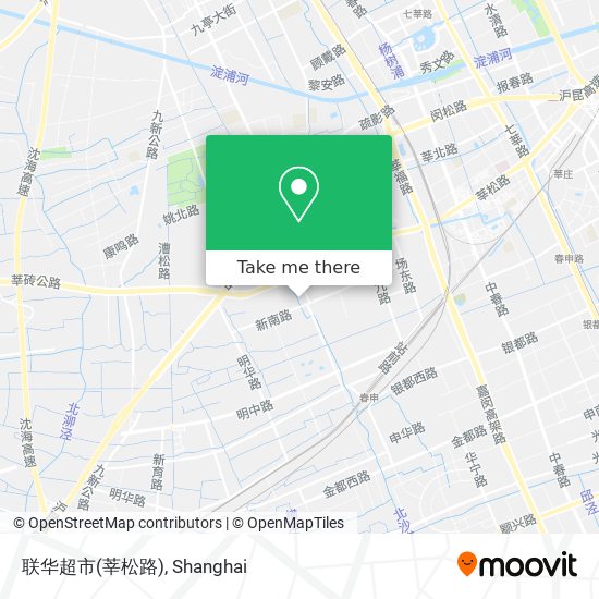 联华超市(莘松路) map