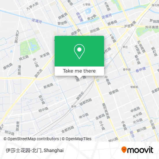 伊莎士花园-北门 map