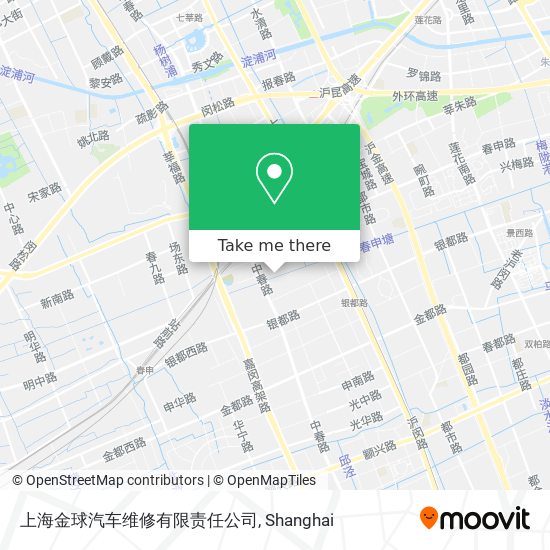 上海金球汽车维修有限责任公司 map