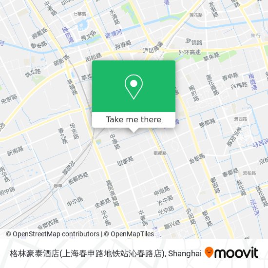 格林豪泰酒店(上海春申路地铁站沁春路店) map