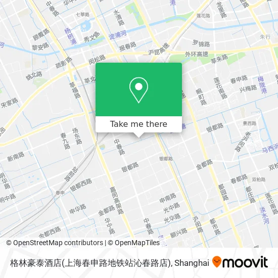 格林豪泰酒店(上海春申路地铁站沁春路店) map