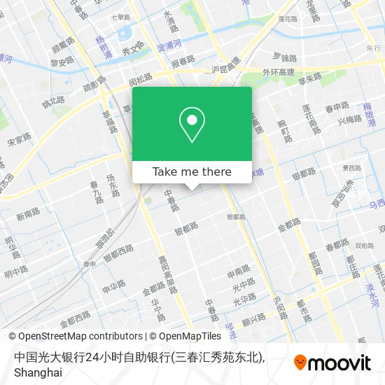 中国光大银行24小时自助银行(三春汇秀苑东北) map
