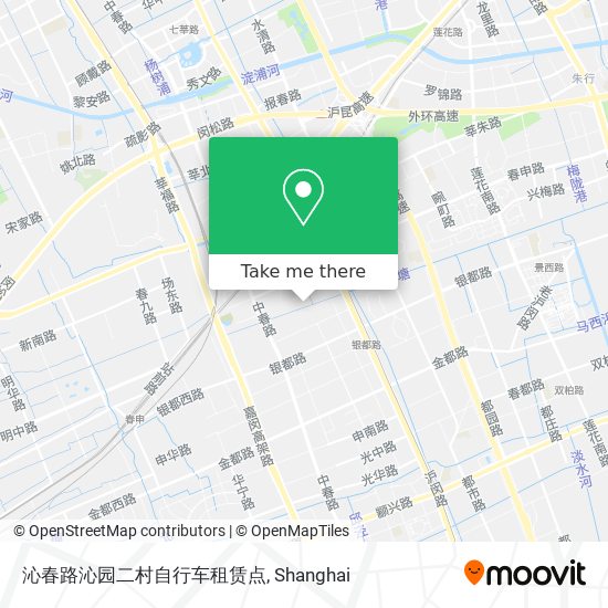 沁春路沁园二村自行车租赁点 map