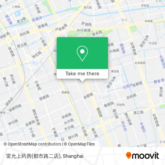 雷允上药房(都市路二店) map