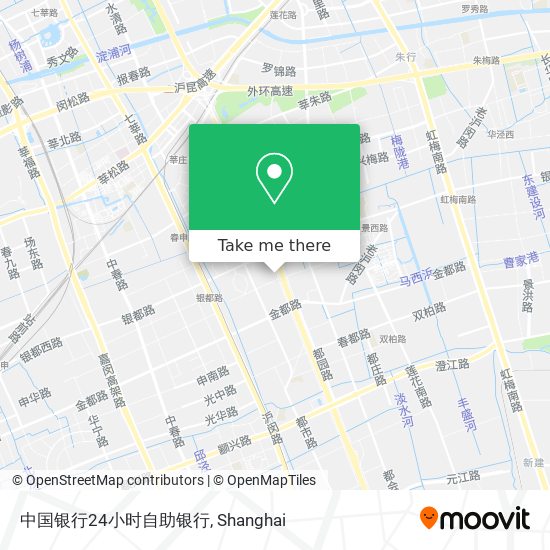 中国银行24小时自助银行 map