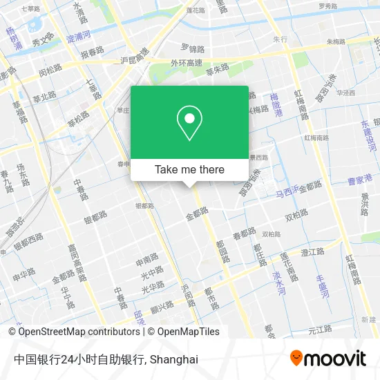 中国银行24小时自助银行 map