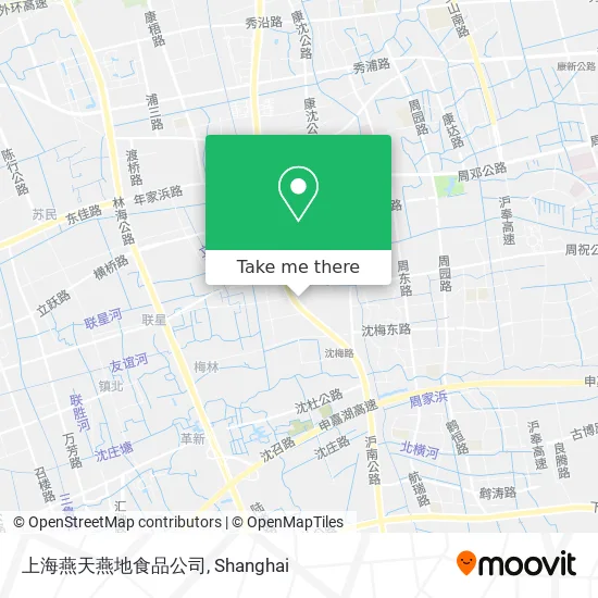 上海燕天燕地食品公司 map