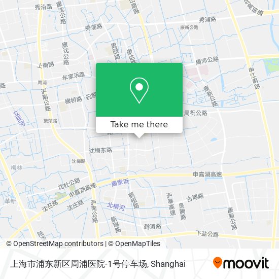 上海市浦东新区周浦医院-1号停车场 map