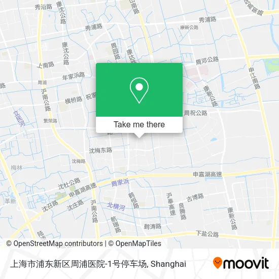 上海市浦东新区周浦医院-1号停车场 map