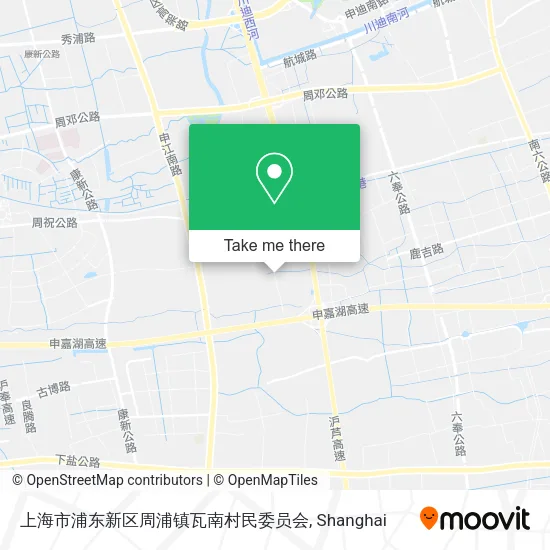 上海市浦东新区周浦镇瓦南村民委员会 map