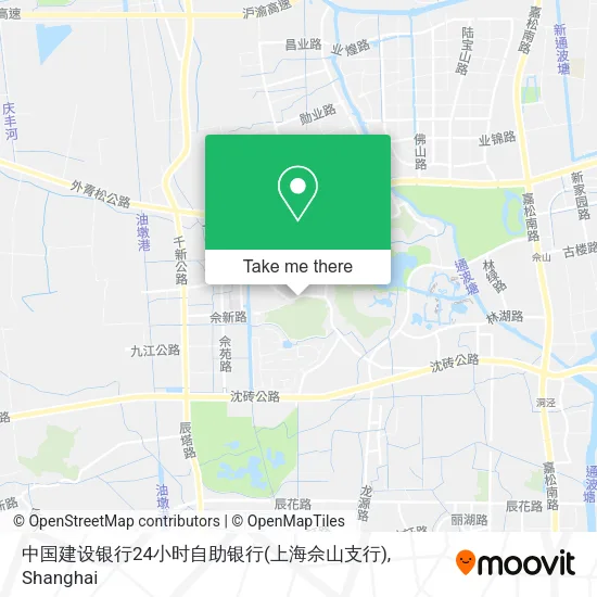 中国建设银行24小时自助银行(上海佘山支行) map