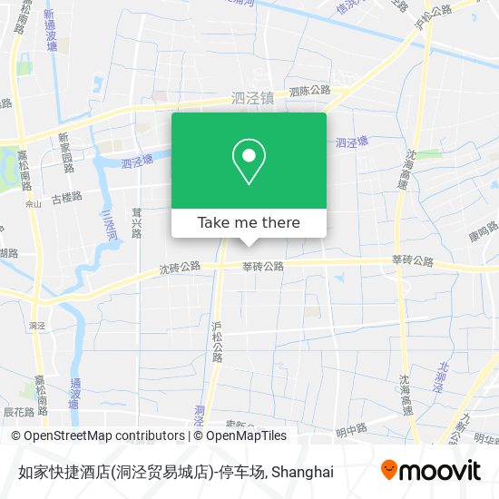 如家快捷酒店(洞泾贸易城店)-停车场 map