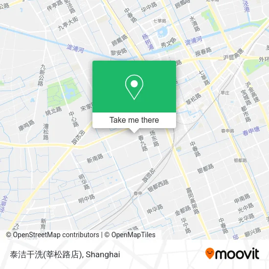 泰洁干洗(莘松路店) map