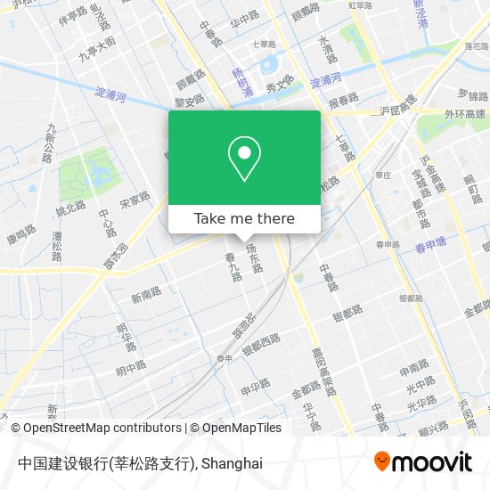 中国建设银行(莘松路支行) map