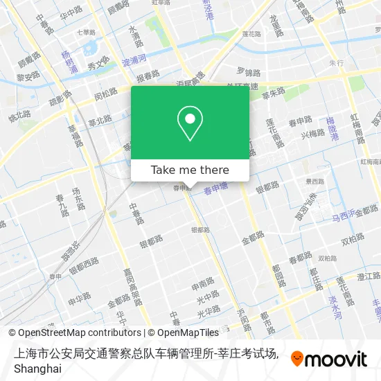 上海市公安局交通警察总队车辆管理所-莘庄考试场 map