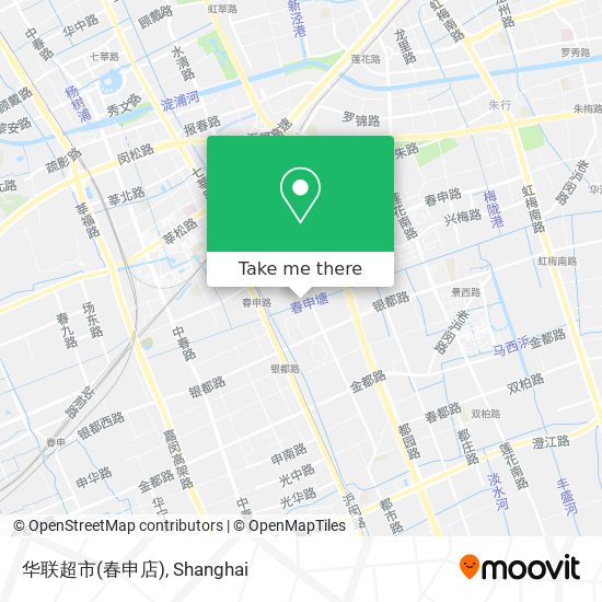 华联超市(春申店) map