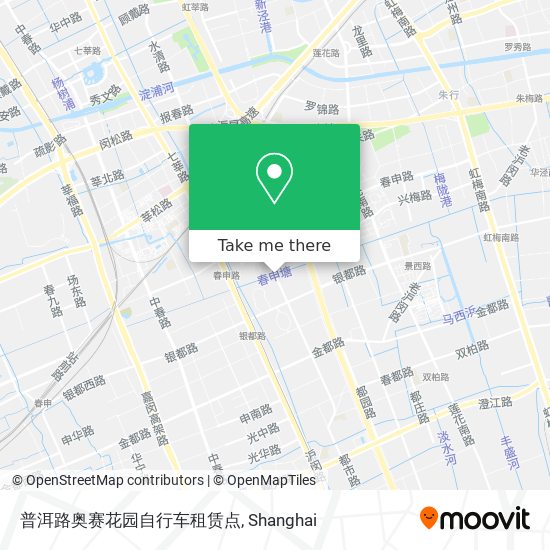 普洱路奥赛花园自行车租赁点 map