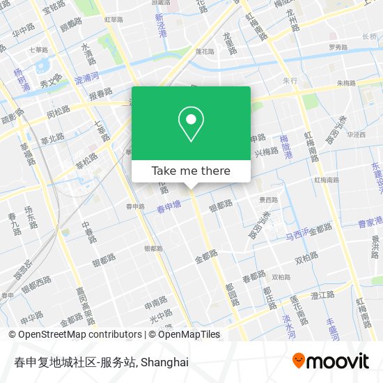 春申复地城社区-服务站 map
