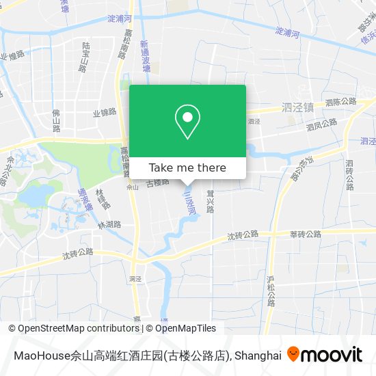MaoHouse佘山高端红酒庄园(古楼公路店) map