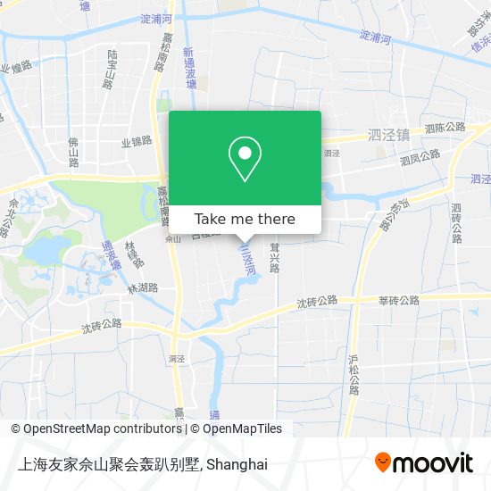 上海友家佘山聚会轰趴别墅 map