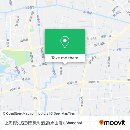 上海帽先森别墅派对酒店(佘山店) map