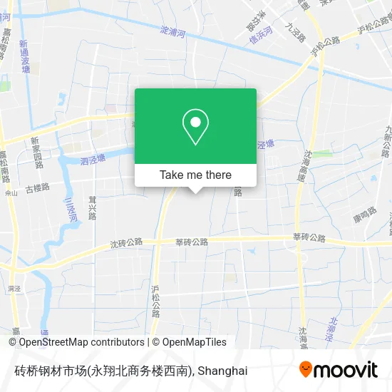 砖桥钢材市场(永翔北商务楼西南) map