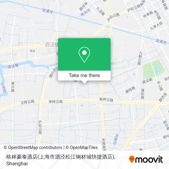 格林豪泰酒店(上海市泗泾松江钢材城快捷酒店) map