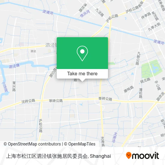 上海市松江区泗泾镇张施居民委员会 map