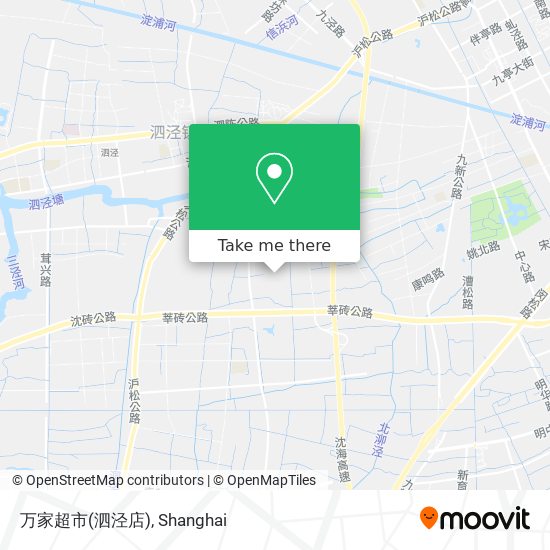 万家超市(泗泾店) map