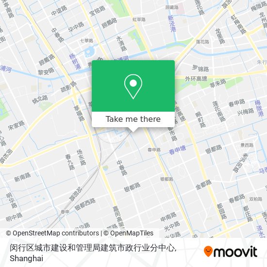 闵行区城市建设和管理局建筑市政行业分中心 map