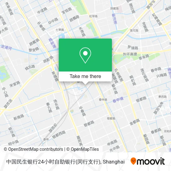 中国民生银行24小时自助银行(闵行支行) map
