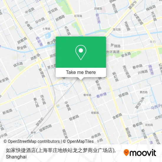 如家快捷酒店(上海莘庄地铁站龙之梦商业广场店) map